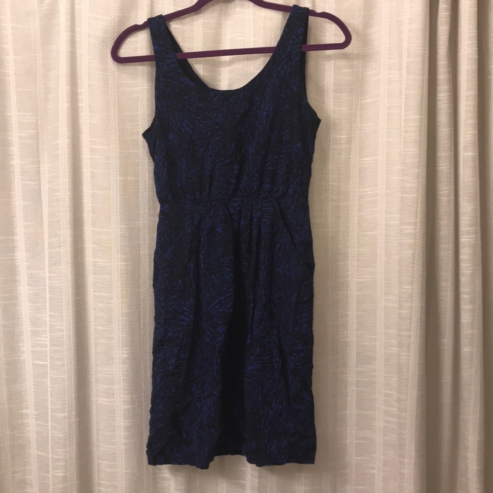 Black and blue dress